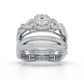 1.27 CT Twisted Lab Grown Diamond Engagement Ring